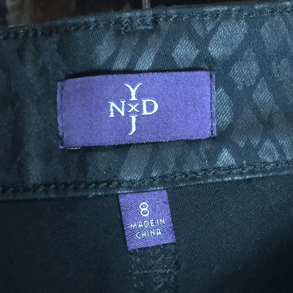 NYDJ Alina Legging Black Skinny Jeans Women Sz 8 - Picture 4 of 6